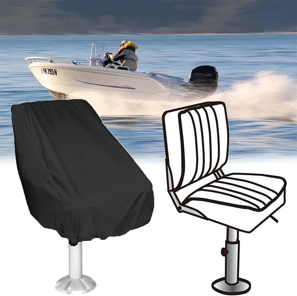 Foldable Outdoor Boat Seat Cover 210D Waterproof Rainproof Chair Sleeve Protective Cover For Common Use