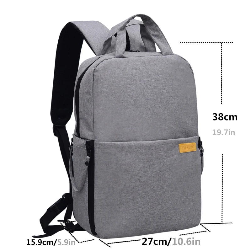 Large Capacity Nylon Backpack Storage Bag Handbag for Canon Nikon Sony SLR Cameras Lens Tripod Photography Accessory Laptop PC