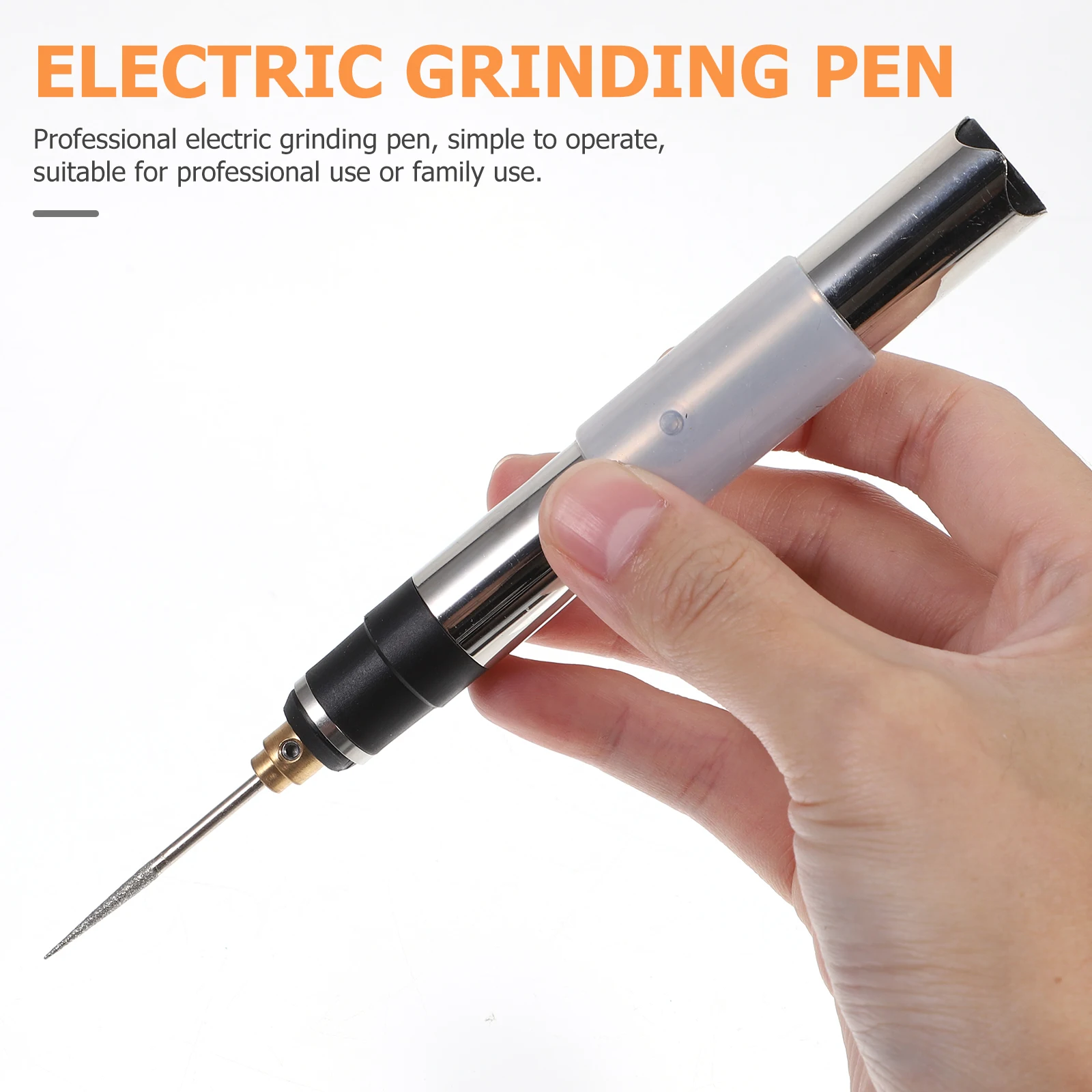 

Electric Grinding Pen Professional Engraving Drill Glass Etching Machine Tool Silver Rubber Polishing Cutting Punching