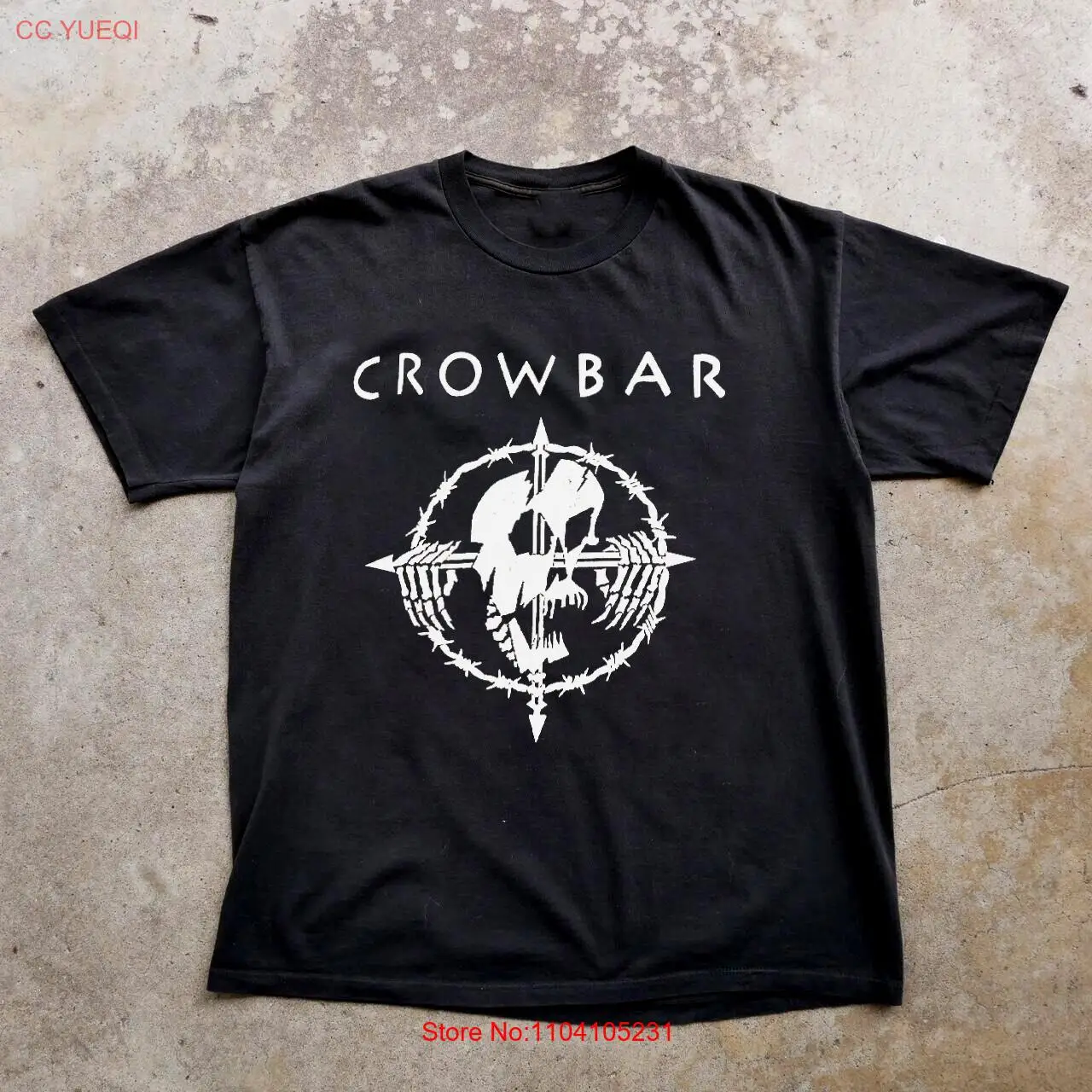 

Vintage 90s Crowbar Band Short Sleeve Cotton Black All Size T-Shirt BT76