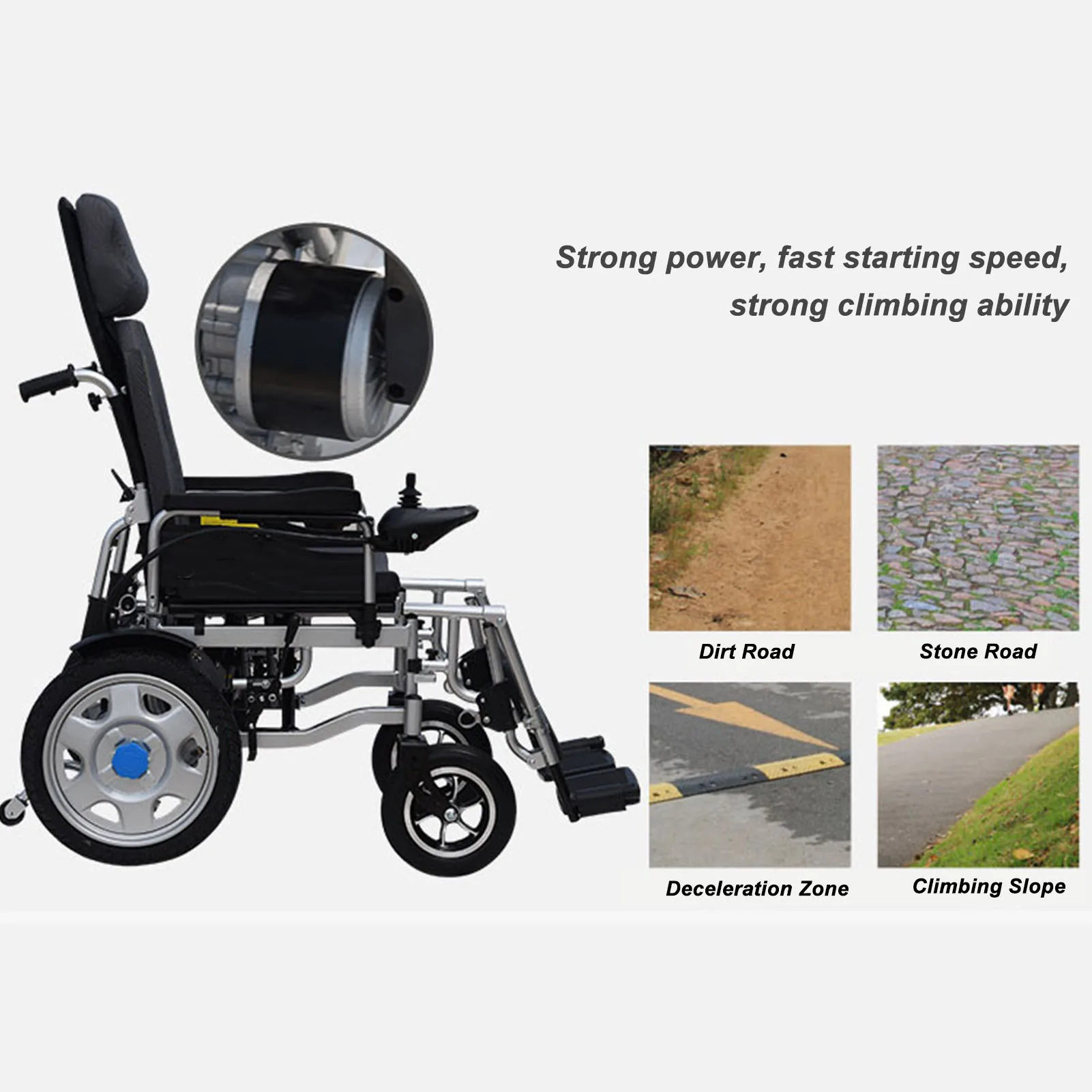 Electric Wheelchair Controller EABS Parking Smoothly Speed Changing Wheel Chair Joystick Controller 45A DC24V