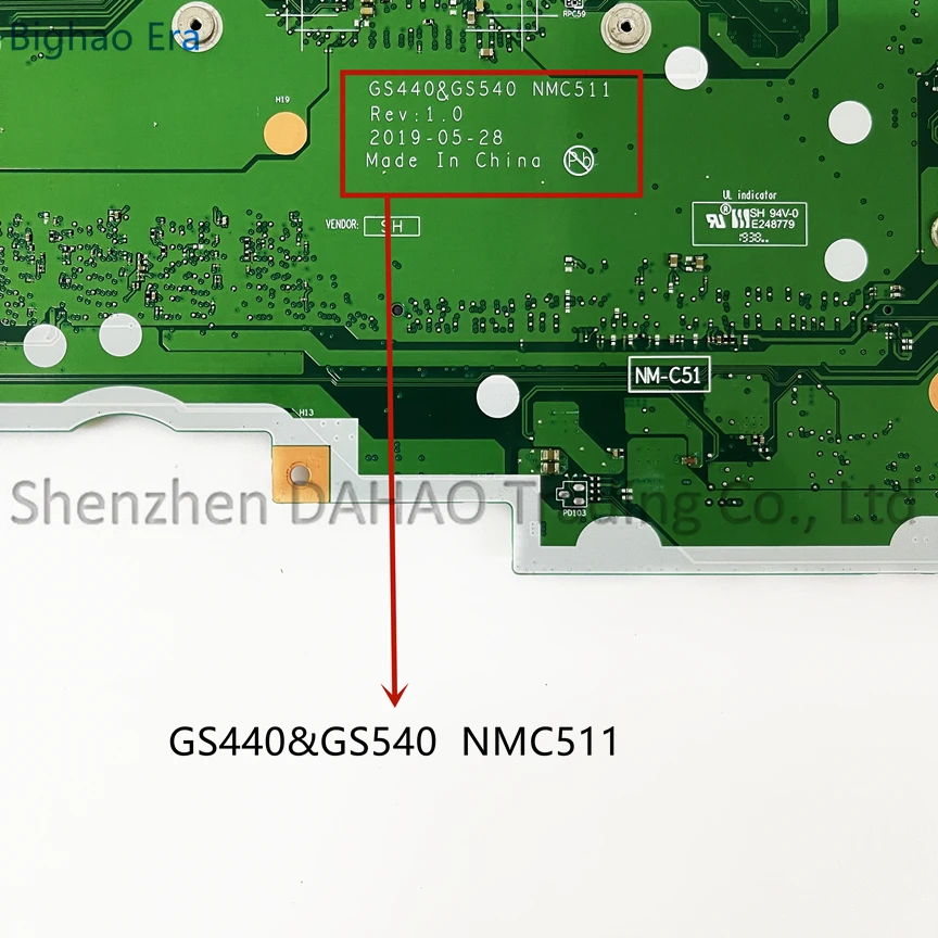 For Lenovo Ideapad S145-14API Laptop Motherboard With Athlon 300U R3-3200 R5-3500 R7-3700 CPU 4GB-RAM GS440&GS540 NMC511 NM-C511