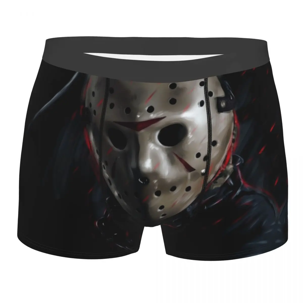 Fashion Horror Movie Character Murderers Boxers Shorts Panties Male Underpants Comfortable Halloween Film Briefs Underwear