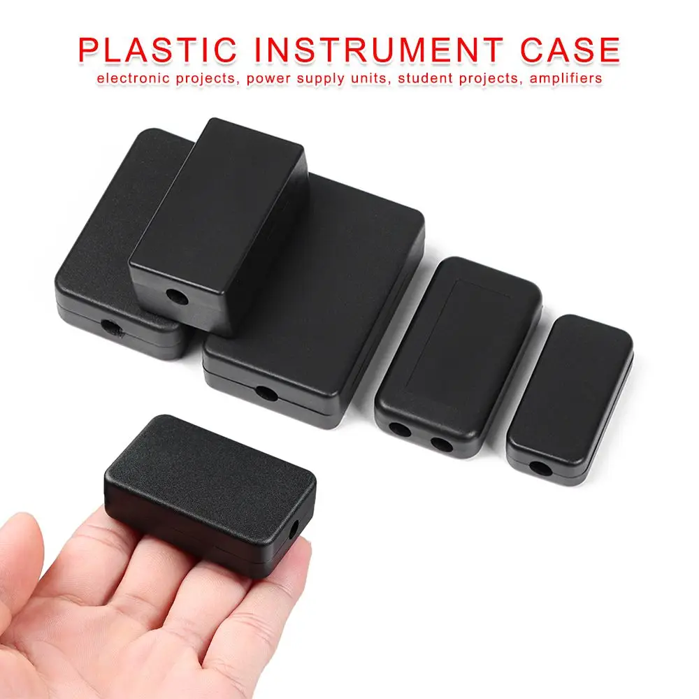7 Sizes Black Waterproof ABS Plastic Housing Instrument Storage Case Plastic Enclosure Electronic Project Box Electric Supplies
