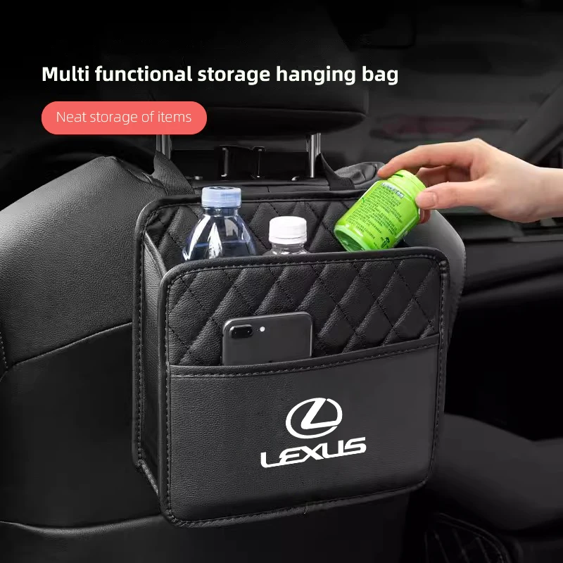 Car Leather Seat Back Storage Bag Organizer For Lexus ES GS LS250 ES260 ES300h RX350h NX260 UX260 CT200 GX550 LX570 NX350 HS250