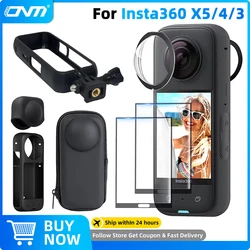 Protezione dell'obiettivo per Insta360 X3 Accessori Protezione dello schermo Custodia in silicone Cover Mini custodia Cornice protettiva per Insta 360 X3