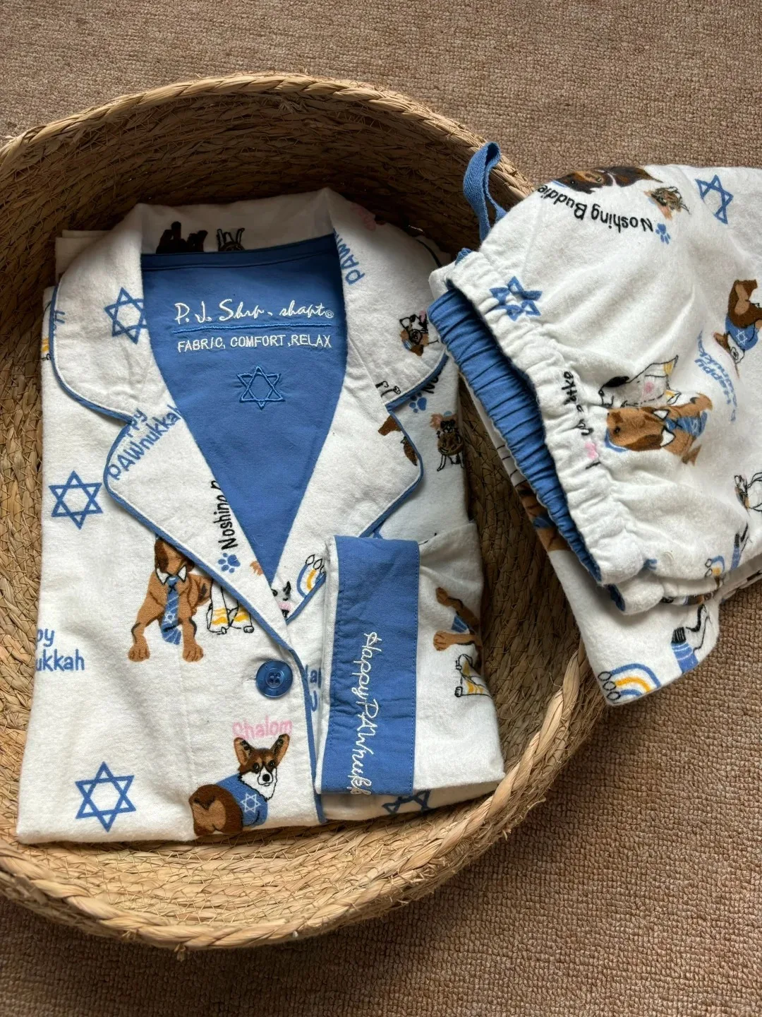 

Pure Cotton Flannel Sleepwear Long Sleeve Home Clothes Set for Men And Women Comfortable Breathable Cartoon Print Pajamas