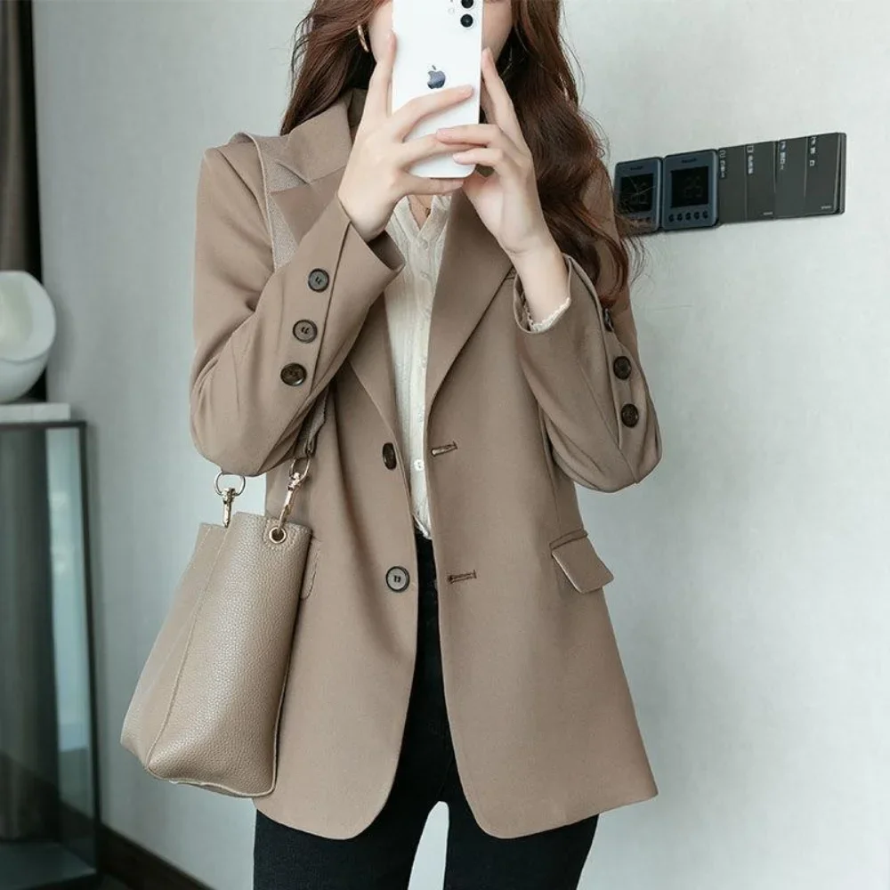 

korean fashion Suits Women Autumn Winter New Fashion High End Professional Temperament Blazer Office Ladies Work Wear women coat