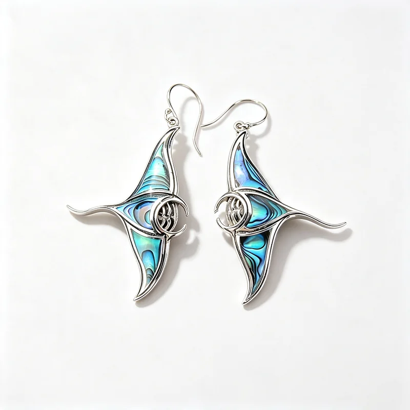 CAOSHI Niche Dangle Earrings Natural Devil Fish Fashion Earrings Ocean Marine Animal for Women Beach Journey Jewelry Daily Gift