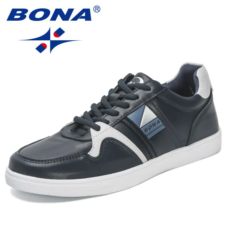 BONA 2023 nuovi designer scarpe Casual uomo primavera autunno piattaforma scarpe basse uomo moda Sneakers calzature per il tempo libero Mansculino