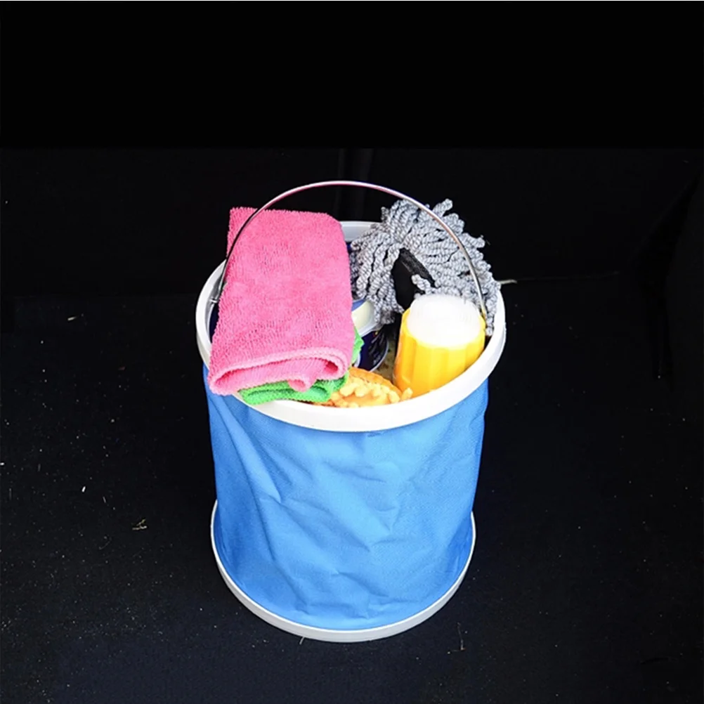 

Portable Outdoor Water Bucket 9L Foldable Waterproof Camping Hiking Fishing Travel Bucket For Sand Ice Drinks Storage