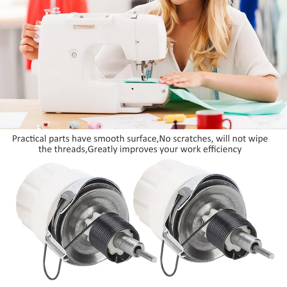 

2Pcs Multifunctional Thread Tension Regulator Assembly White Durable Sewing Machine Parts Precision