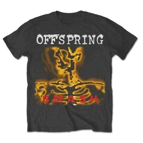 Camiseta Unisex de la banda de rock The Offspring con estampado Smash, 100% algodón, gran oferta, moda de verano 2026, nueva camiseta con cuello oversize