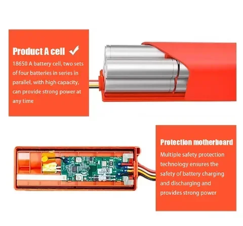 100% Original BRR-2P4S-5200S Robotic Vacuum Cleaner Replacement Battery For Xiaomi Roborock S55 S60 S65 S50 S51 S5 MAX S6 Parts