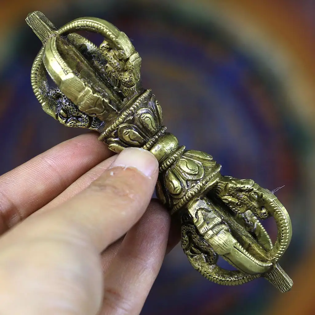 Tibetaans Boeddhistische Ambachten Puja Vajra Dorje Collecties bij Maison Du 12cm