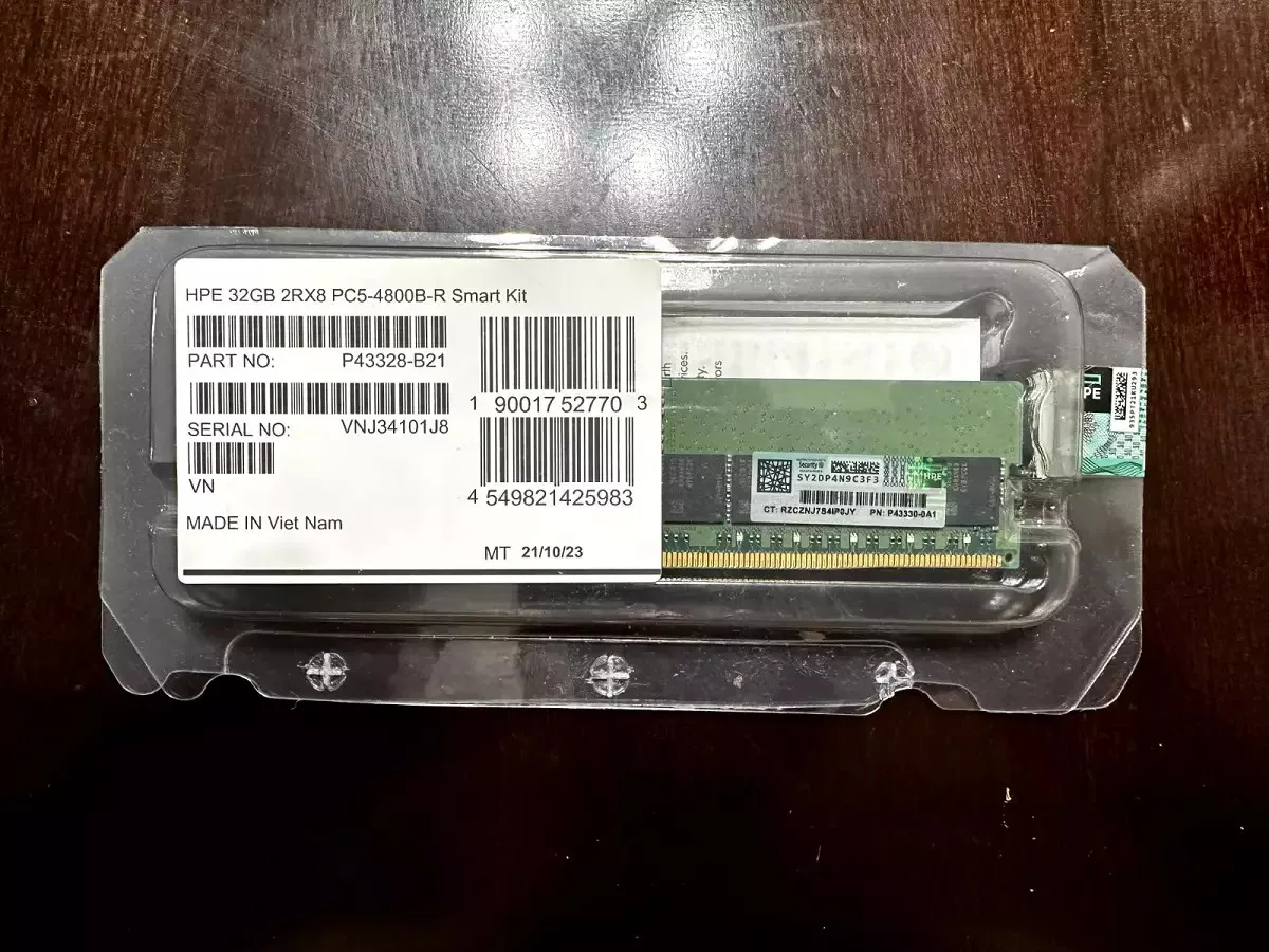 P43328-B21 P43330-0A1 HPE 32GB 2Rx8 DDR5 PC5-4800 EC8 RDIMM Gen11 Server Memory