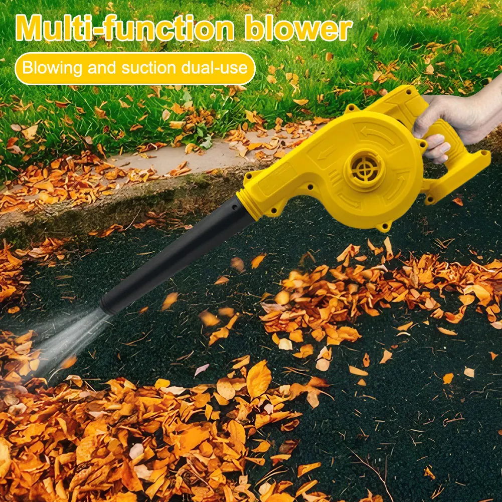 2 in 1 Cordless Air Blower & Vacuum Cleaner 21V Computer Dust Collector Leaf Duster Leaf Blower for Dewalt 18V 20V Battery