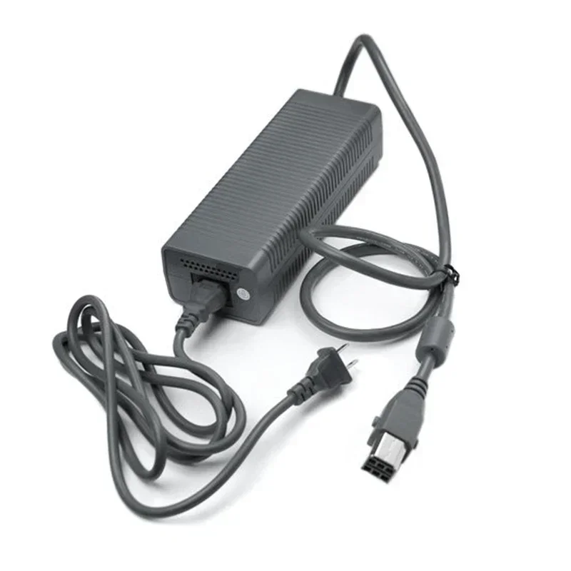 203W AC Adapter สําหรับ Xbox 360 US/EU Plug Charger พร้อมสายไฟสําหรับ Xbox360 ไขมันคอนโซลอุปกรณ์ซ่อม