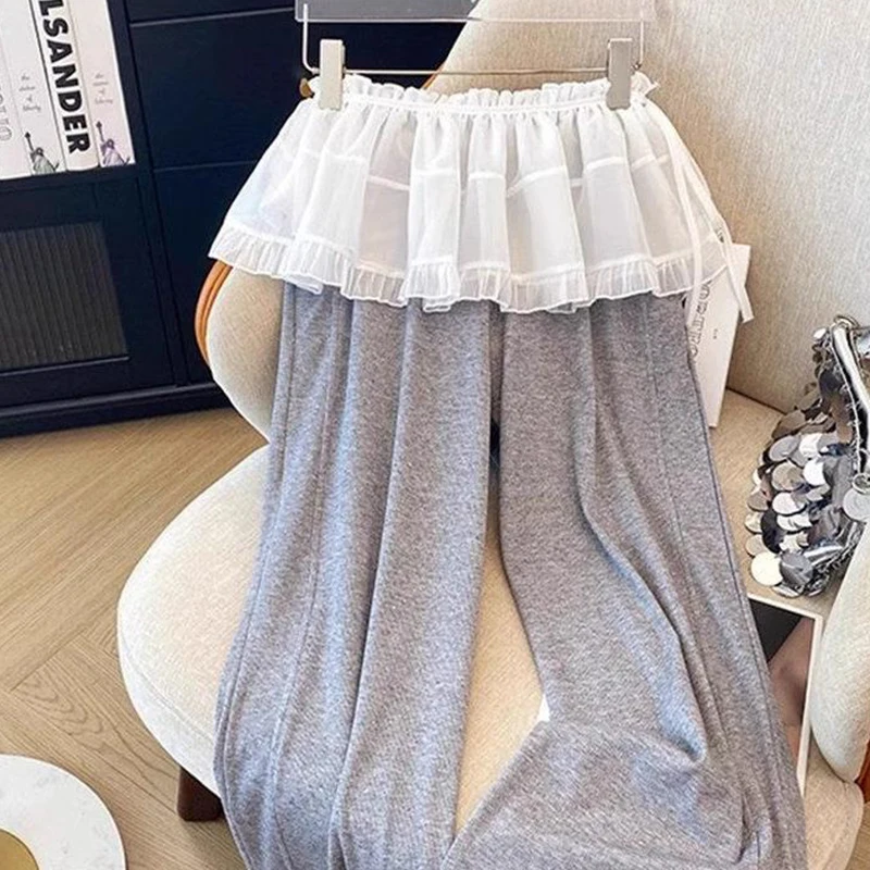 Корейская летняя милая дизайнерская многослойная юбка трапециевидной формы со шнуровкой, закрывающая бедра, аксессуары