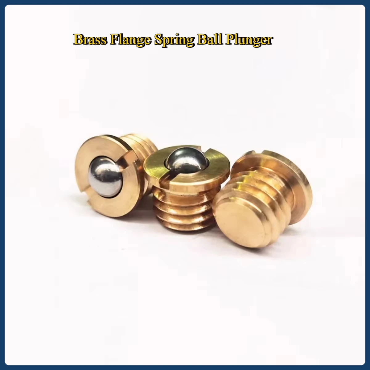 

Brass Flange Spring Ball Plunger, Press In Fixed Bead Wave Screw M4-M16