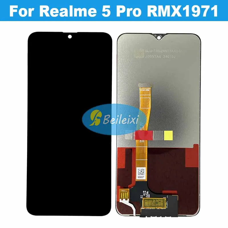 For Realme 5 Pro RMX1971 RMX1973 LCD Display Touch Screen Digitizer Assembly Replacement Parts