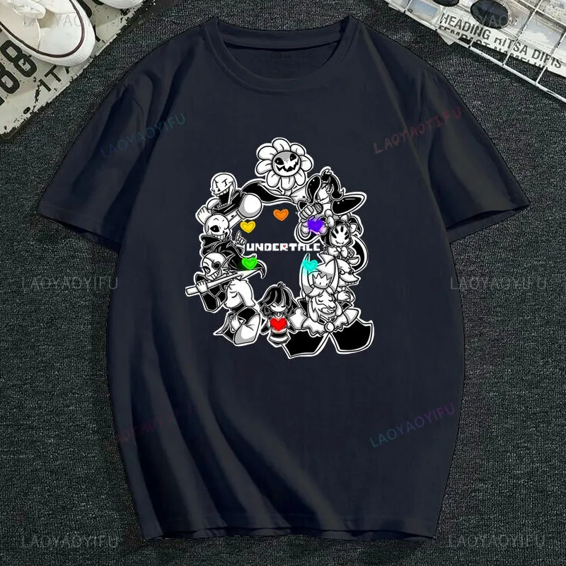 Summer Undertale T-Shirts Cartoon Game Graphic Streetwear Men Women Fashion Cotton T Shirt Sans Woman Man Tees Tops Clothing