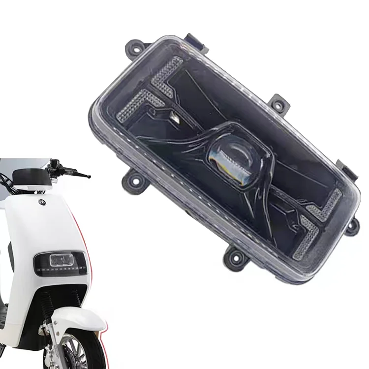 

Electric Motorcycle Super Bright Lens Headlightled Six Lines Headlight for F6