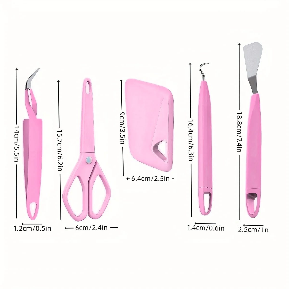 Pink Stainless Steel Vinyl Weeding Tools, Suitable for Cricut and Silhouette Siser & Oracal, for Vinyl Weeding