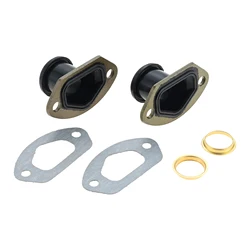 DRELD 2 Sets Chainsaw Parts Exhaust Intake Manifold With Ring & Gasket For 45CC/4500 52CC/5200 58CC/5800 Chinese Chainsaw Parts