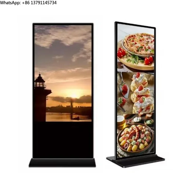 

65 Inch Vertical Advertising Equipment Next to the Elevator, LCD High-definition Display Screen, Vertical Digital Signage