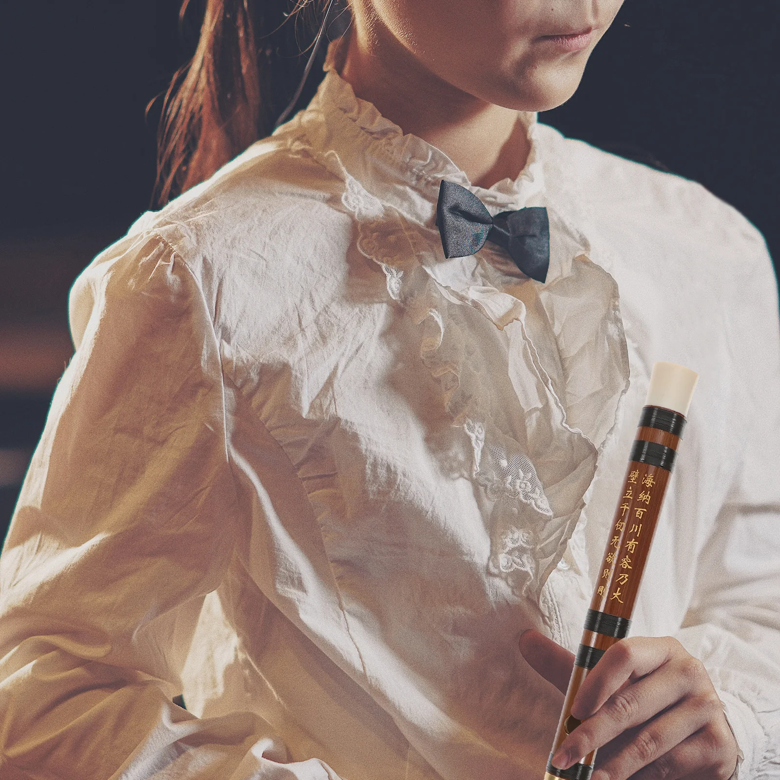 

1Set Flutes Musical Instrument Bamboo Flute for Adults Kids Students Key Wearing Serviceable Traditional Wind Instrument