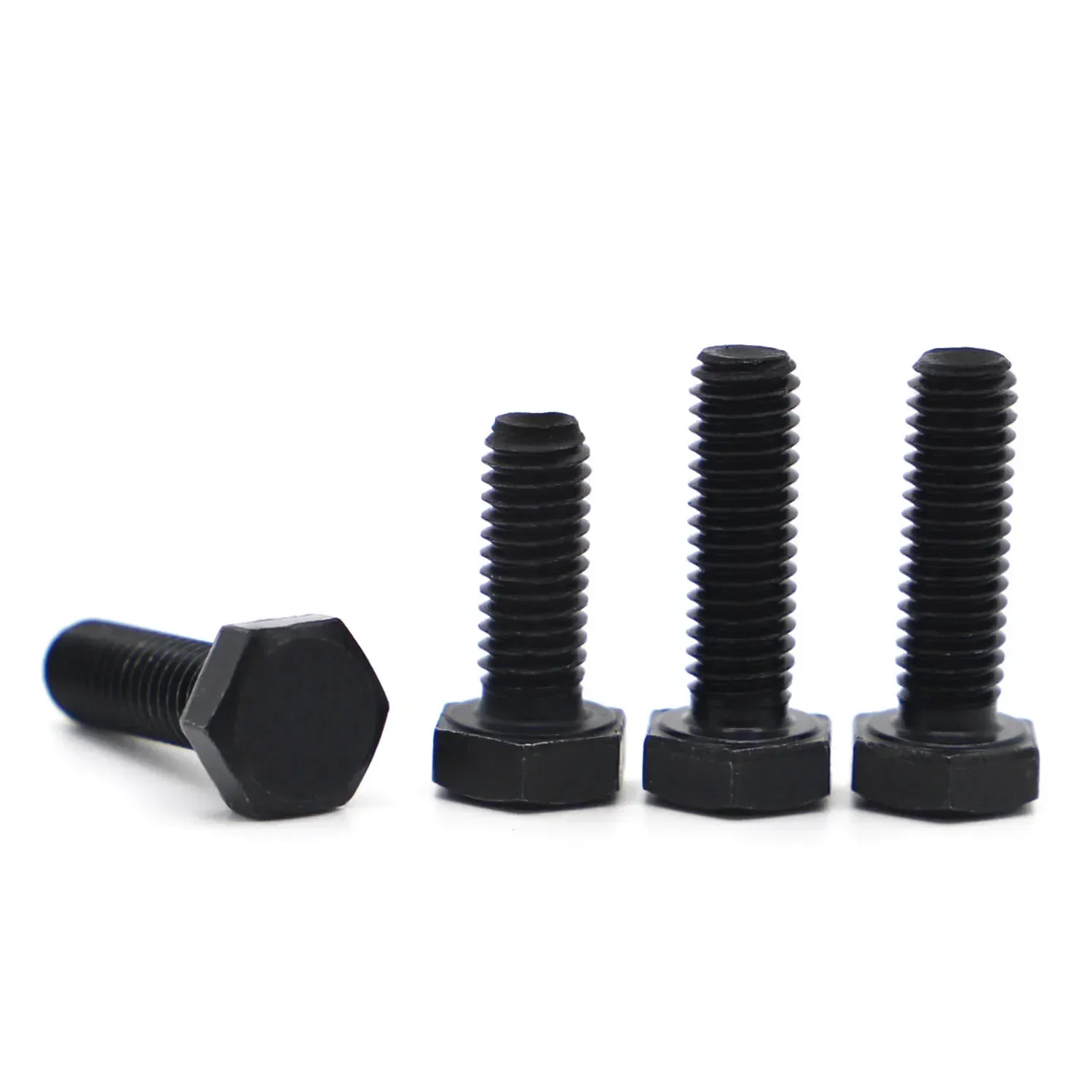 M5 M6 M8 M10 M12 Metric Black Grade 8.8 Steel External Hex Hexagon Head Cap Screws Bolts GB5783 DIN933