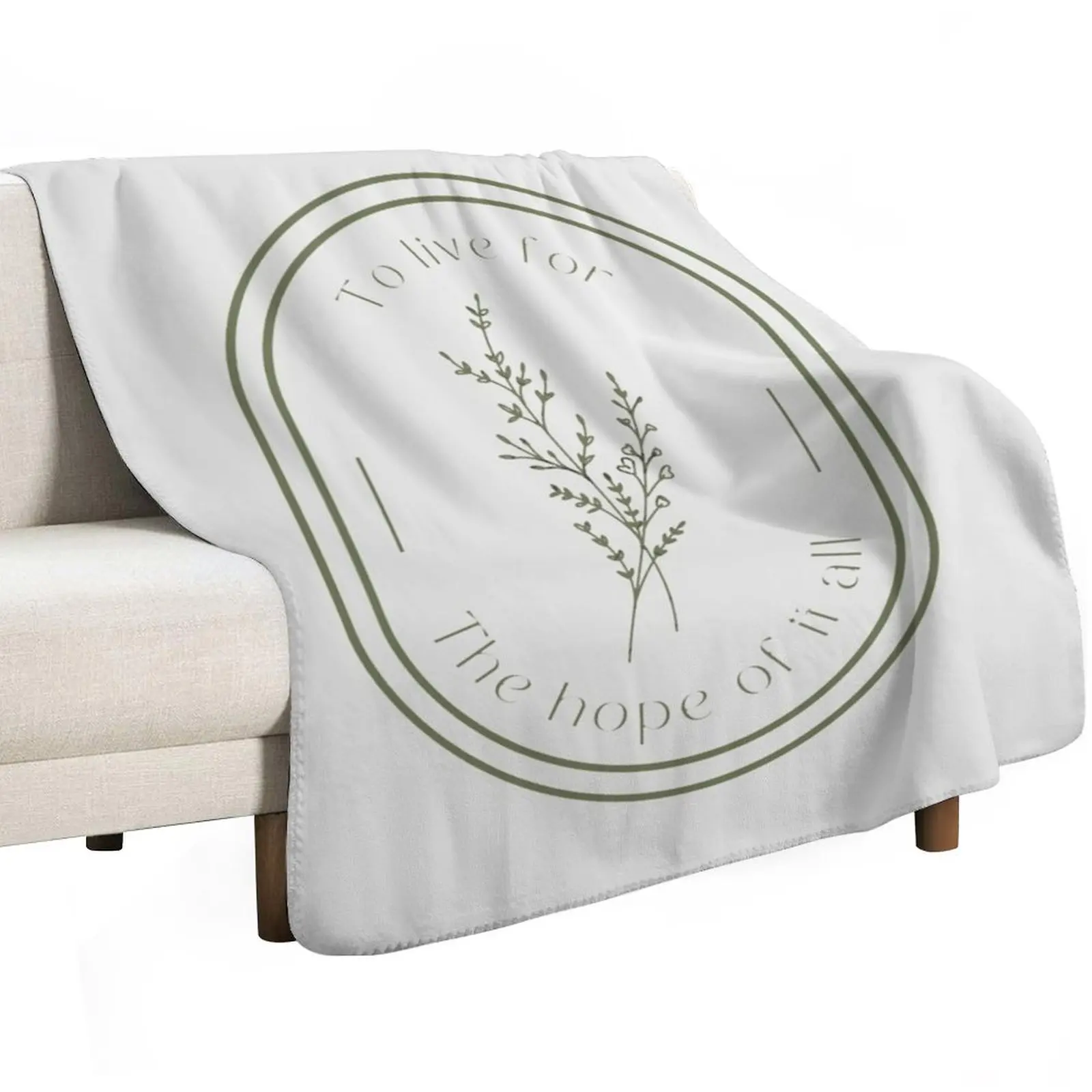 To live for the hope of it all Throw Blanket cosplay anime Sofa for winter Furry Thermals For Travel Summer Beddings Blankets