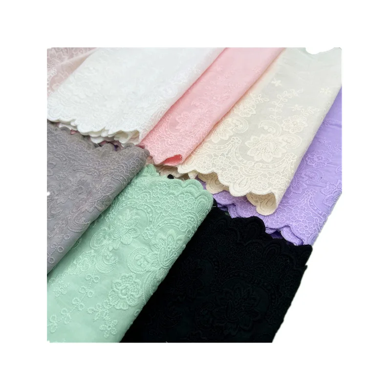 22Cm Colorful Hollow Cotton Lace Ribbon Cloth Sewing Quilting Fabric Patchwork Needlework Home Supplies DIY Handmade Accessories