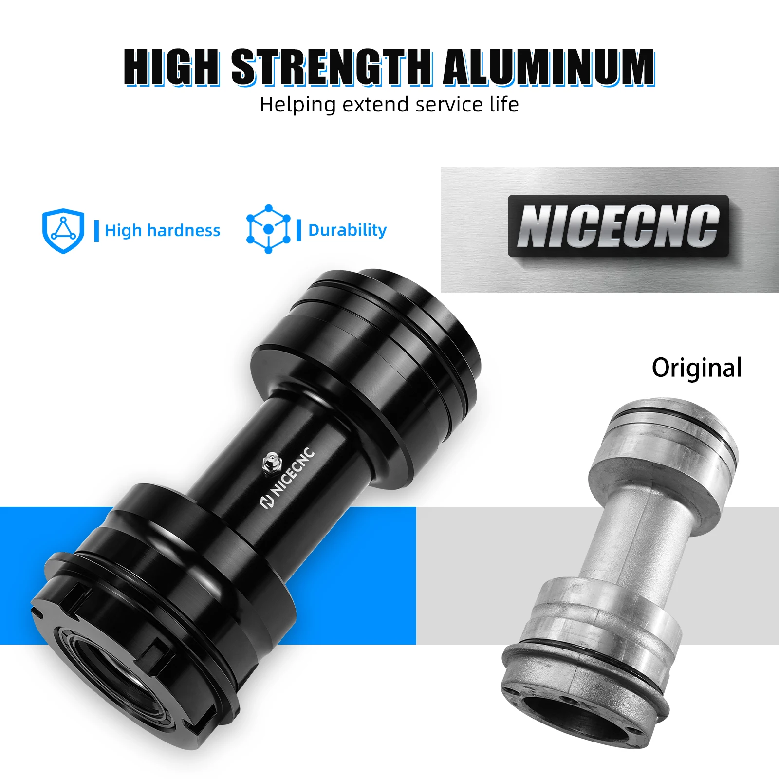 

ATV Rear Axle Bearing Block Carrier Housing For Yamaha Raptor 700 700R SE 2013-2025 YFM700 Aluminum Alloy 1PE-25311-00-00