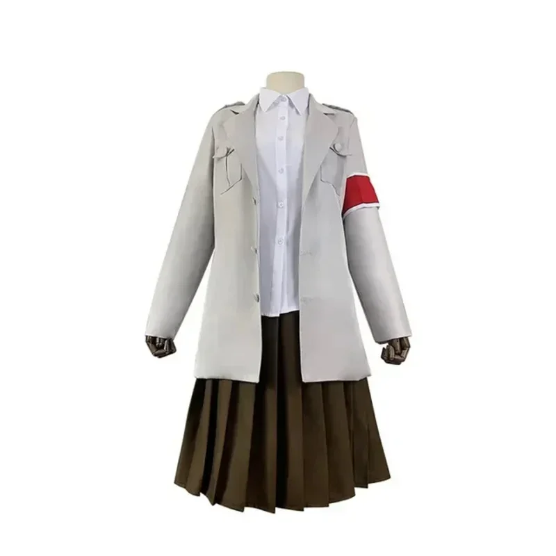 Pieck Finger Cosplay Costume, Attaque sur Titan, The Cart, Marley Coat, Dernière saison, Ensemble complet