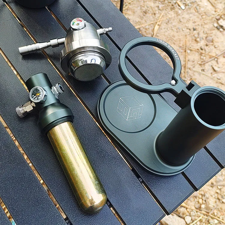 High pressure extraction stainless steel Espresso coffee maker for camping