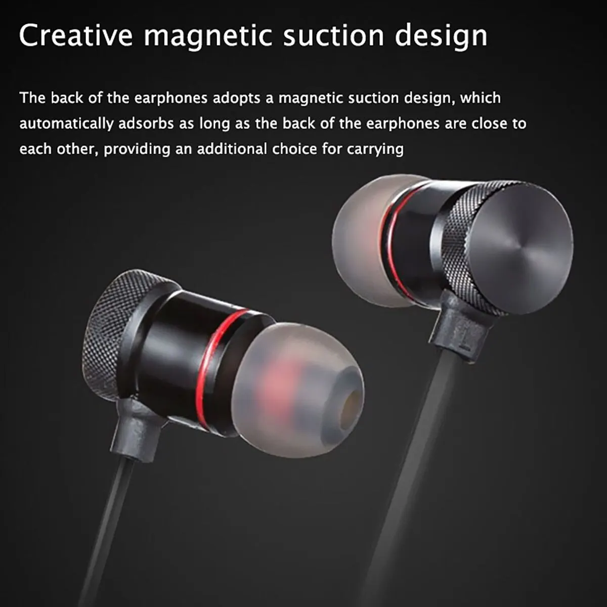 Wireless Binaural Stereo Sports Bluetooth Headset Ear Hanging Running Super Long Standby Magnetic Suction Head Neck