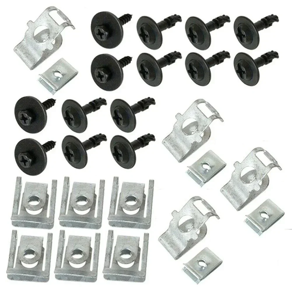 28pcs Undertray Engine Under Cover Fixing Clips Shield Trim Panel Screw ENGINE UNDERTRAY UNDER COVER CLIPS For AUDI A4 B8 A5 8T