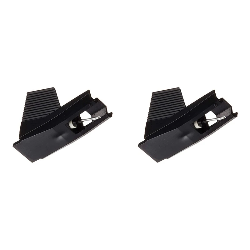 2Pcs T4P Cartridge Replacement Stylus For ATN85EP 295T ATN3472 PL450 AT90 N63 LP Gramophone Turntable Accessories Black