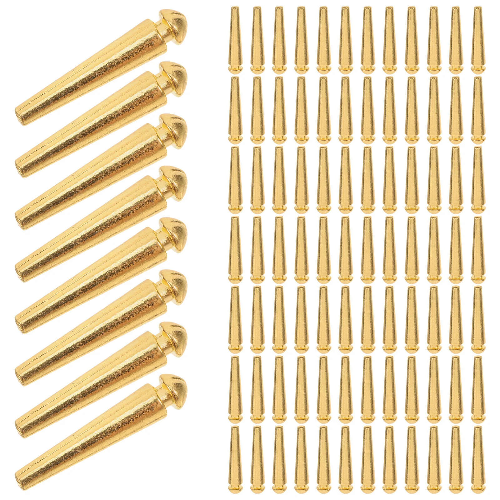 

100 Pcs Scoring Stick Deck of Playing Cards Score Pegs Conical Cribbage Board Portable Game Metal Indoor Travel