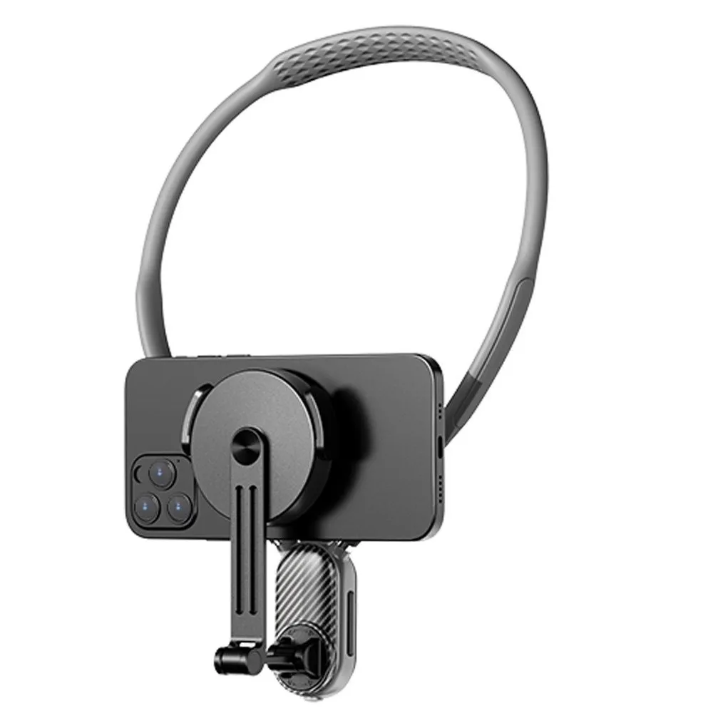 Portable Quick Release Magnetic Neck Mount Hand Free Universal Mobile Holder Shooting Bracket for Phones