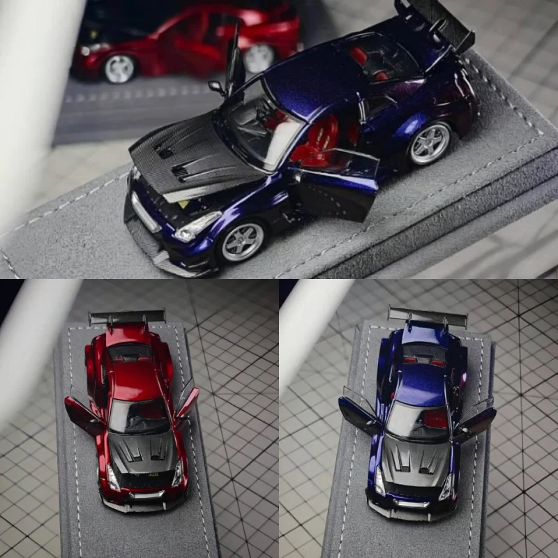 

AOC 1:64 Nissan GTR 35 RR Cast Alloy Car Model, Boys' Holiday Gift Toy, Adult Collection Decoration Item.