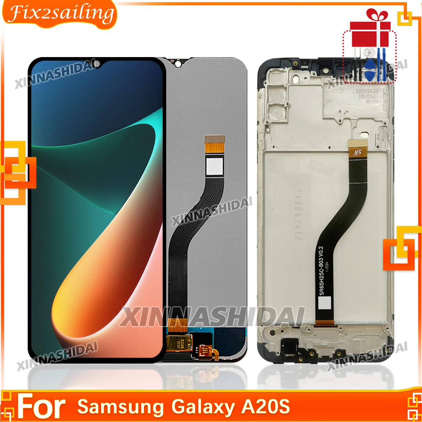 AAA LCD For Samsung Galaxy A20S LCD Display Touch Screen Digitizer Replacement For Samsung A20S A207 A207F LCD Display