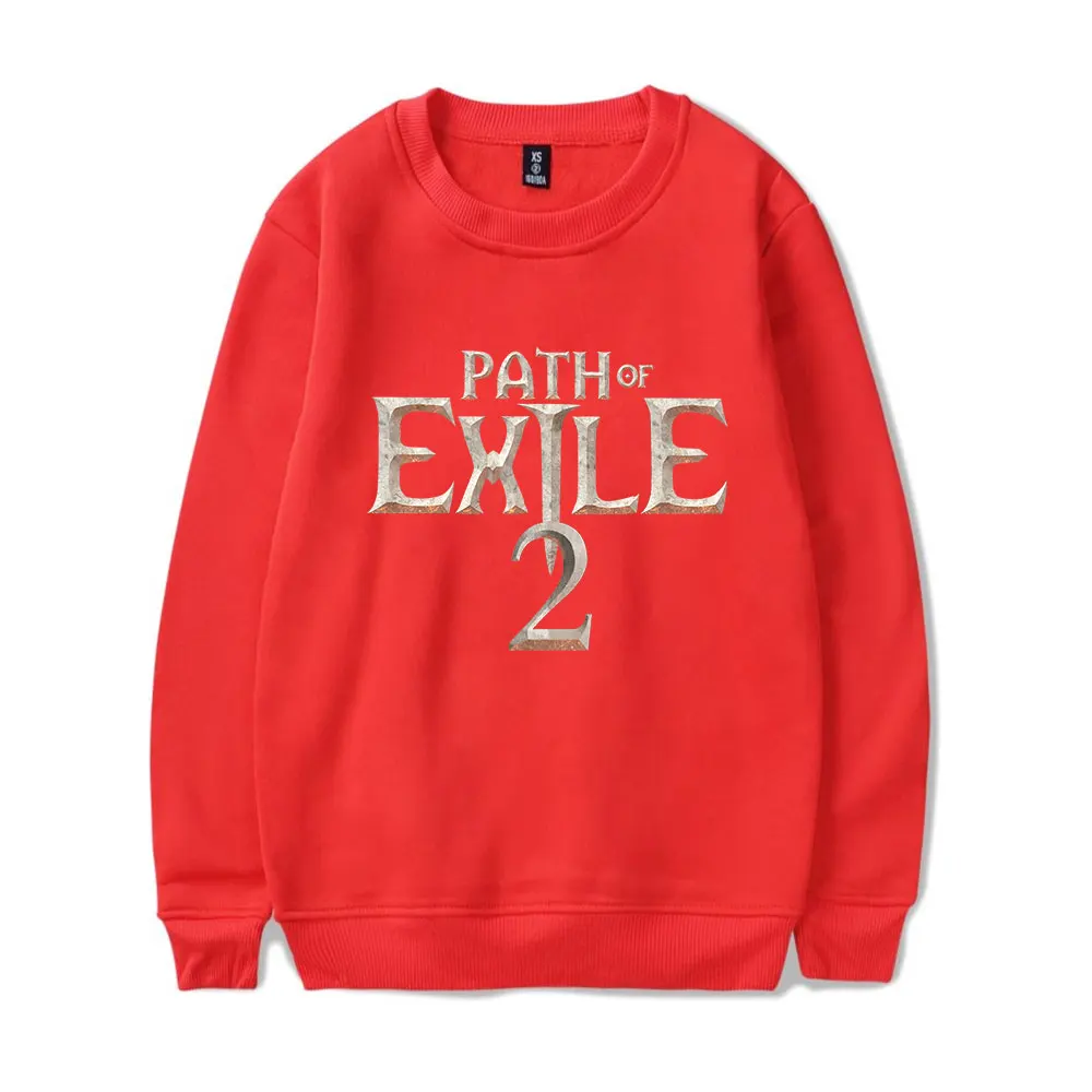 Path Of Exile 2 Merch Crewneck เสื้อคอสเพลย์ผู้หญิงผู้ชายแฟชั่นแขนยาวเสื้อยืด