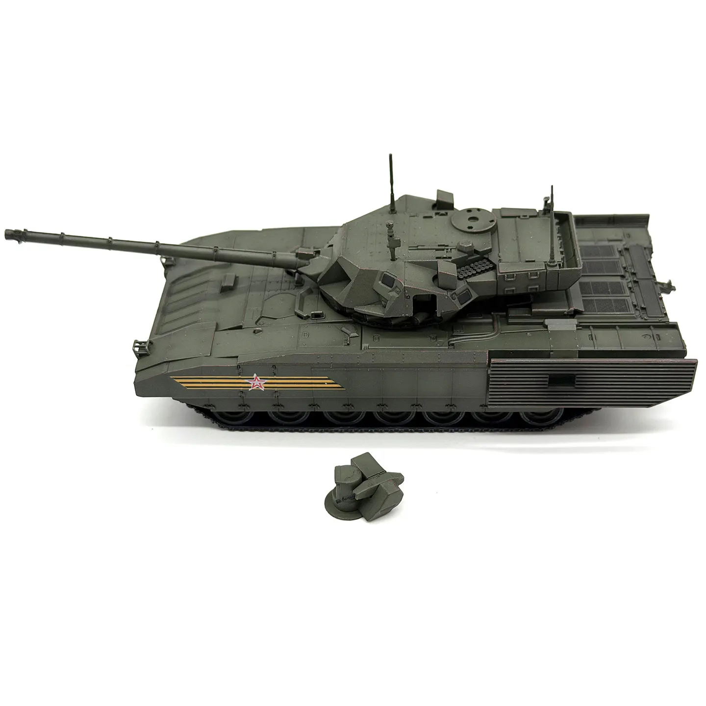 Spot 1: 72 AS Russian T-14 main battle tank (military parade coating) magnetic suction accessories static finished product model