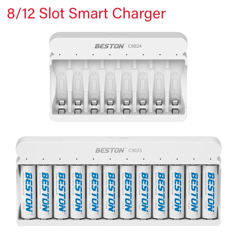 

Для 1,2 V AA AAA Ni-MH перезаряжаемых батарей 4/8/12 слот быстрое умное интеллектуальное зарядное устройство Usb для быстрой зарядки
