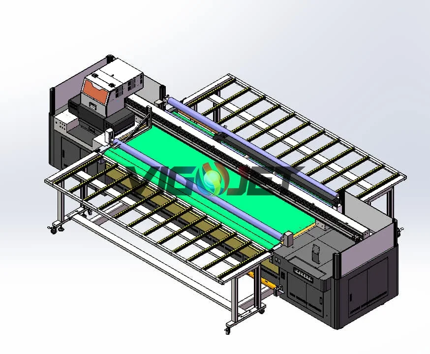 New Product 1.8m 3D Relief Texture UV Printer 3D Letter Large Format Hybrid Printing Machine