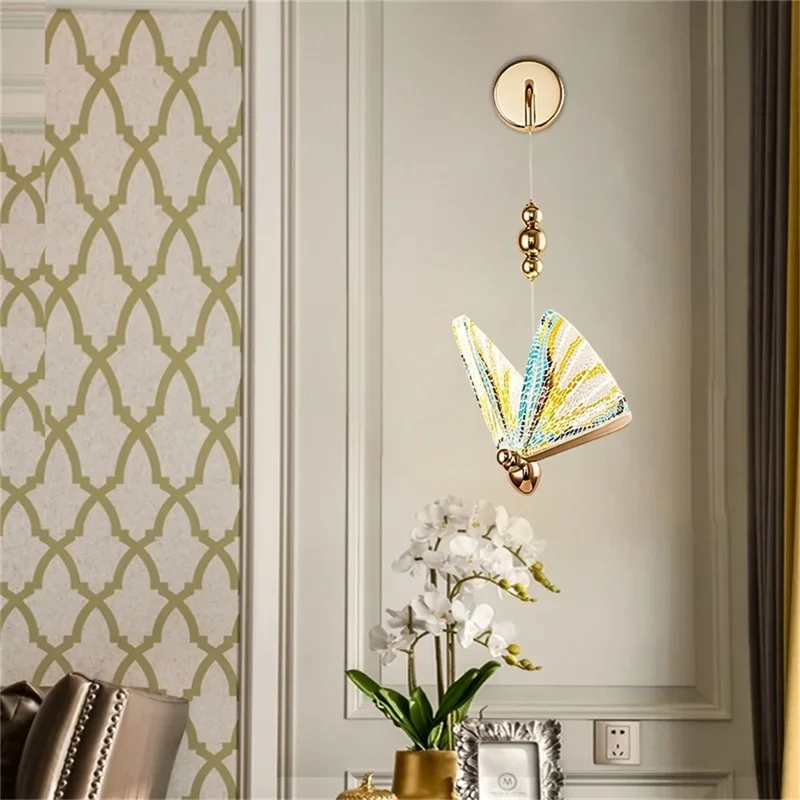 ALBERT Nordic Creative Butterfly Wall Lights Sconces Modern LED Lamps Fixtures for Home Decoration