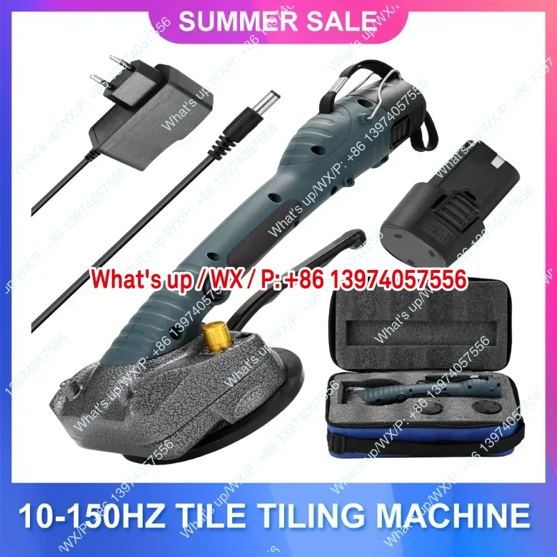 10-150Hz Tile Tiling Machine Wall Floor Tiles Laying Vibrating Tool, with 100*100mm Suction Cup